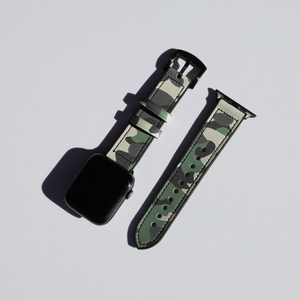NEW Camo Printed Apple Watch Band Strap 38/40/41/42/44/45mm For Series 1-9, SE